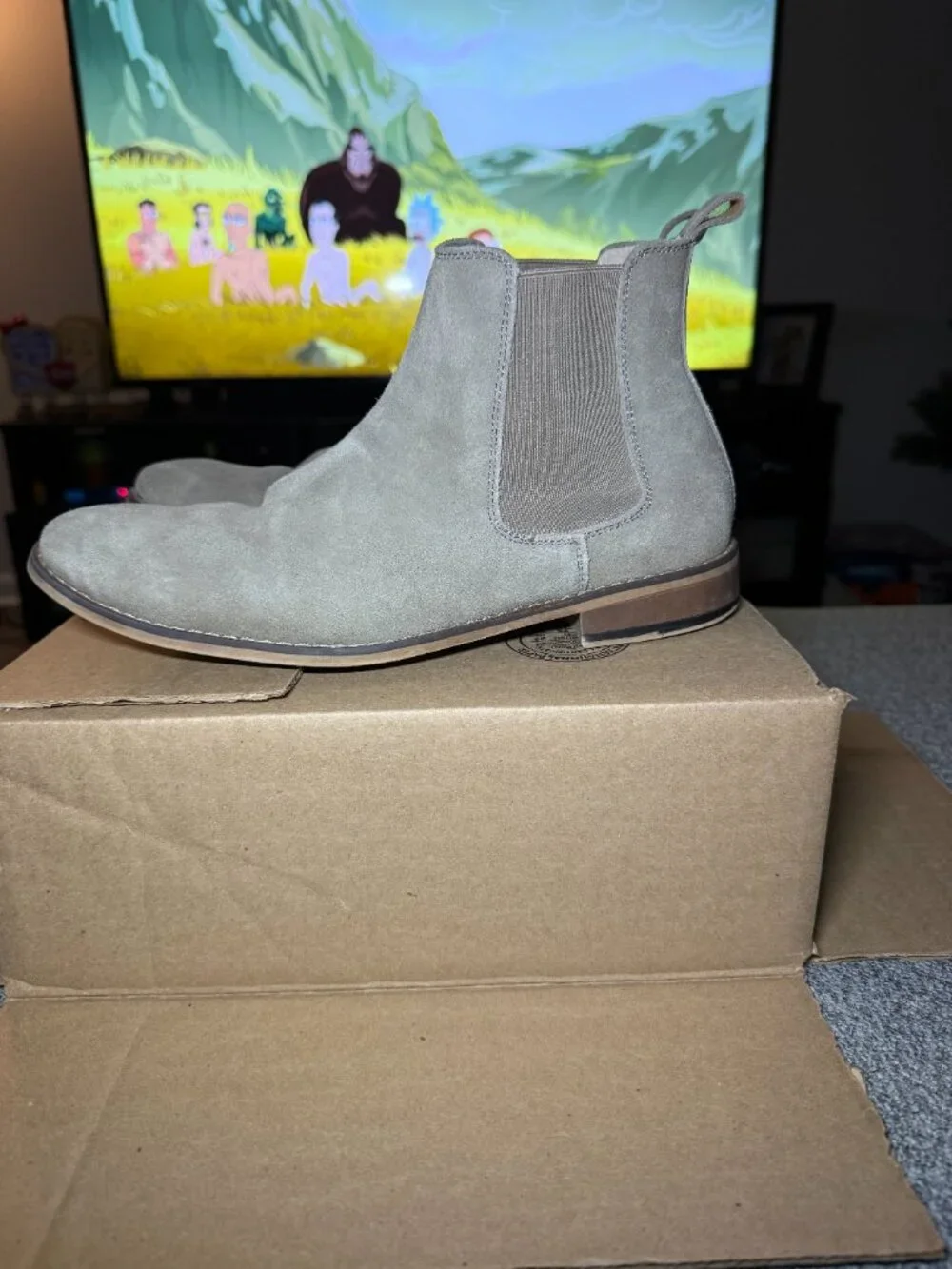 Mens light brown boots